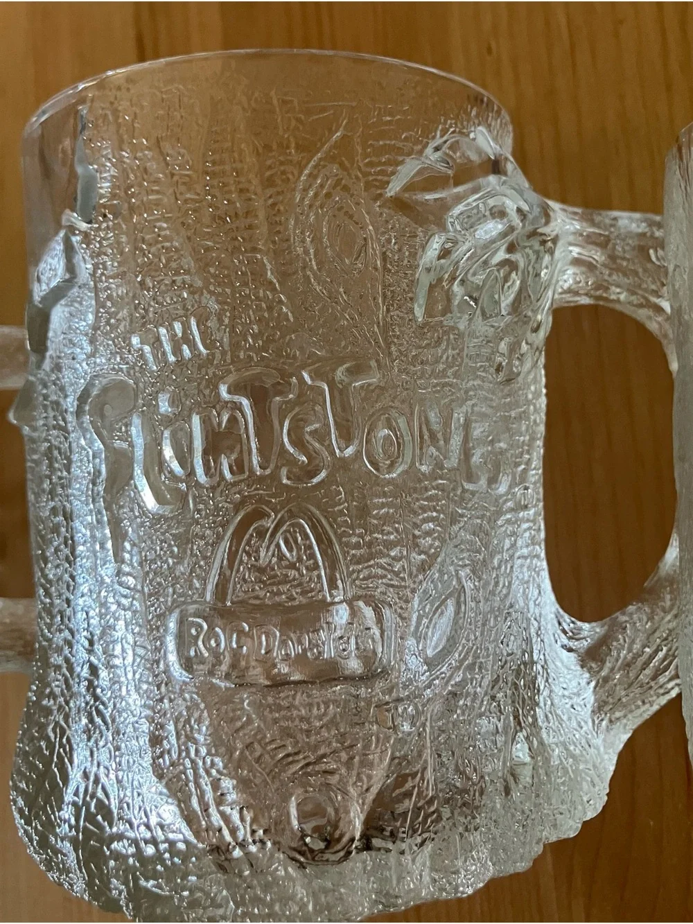 EUC Complete Set Collectable McDonalds Flintstones Glass Mug Set - Vintage 1993